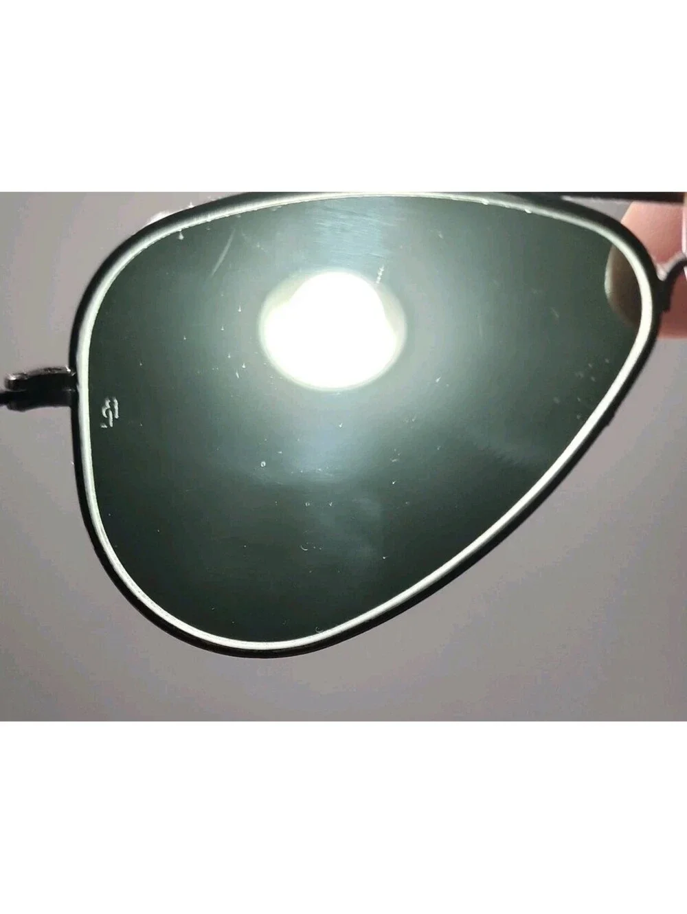 Ray Ban B&L L2848 Broken Nose Pad Holder Small Aviator Black Sunglasses 52-14